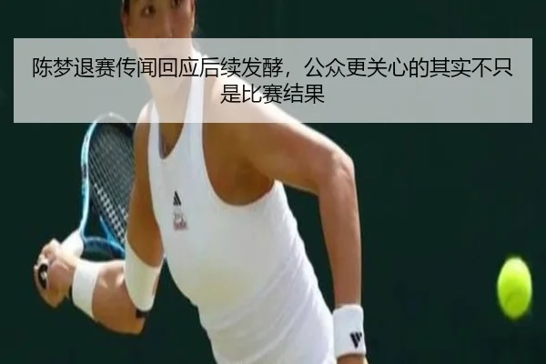 陈梦退赛传闻回应后续发酵，公众更关心的其实不只是比赛结果